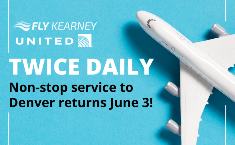 Twice Daily Service Returns to Kearney Regional Airport