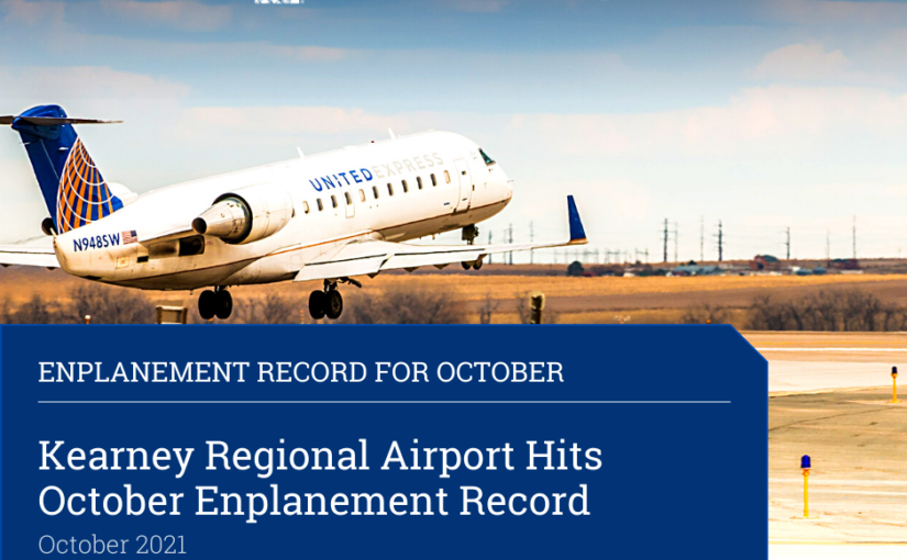 Kearney Regional Airport Exceeds October Monthly Enplanement Record